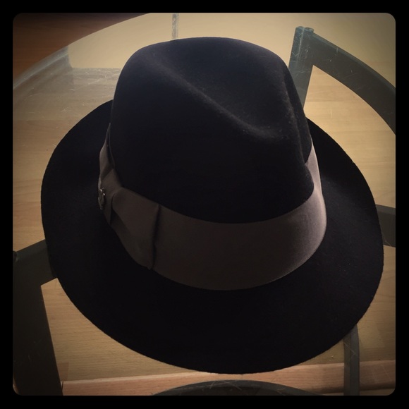 Christys’ Crown Collection Black Woven Fedora Feather Accent S/M Tony Merenda Christy main image 3
