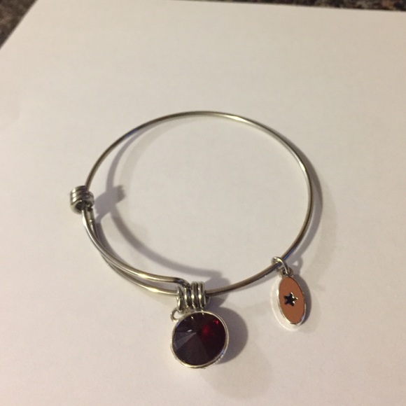 Unwritten Garnet bangle bracelet