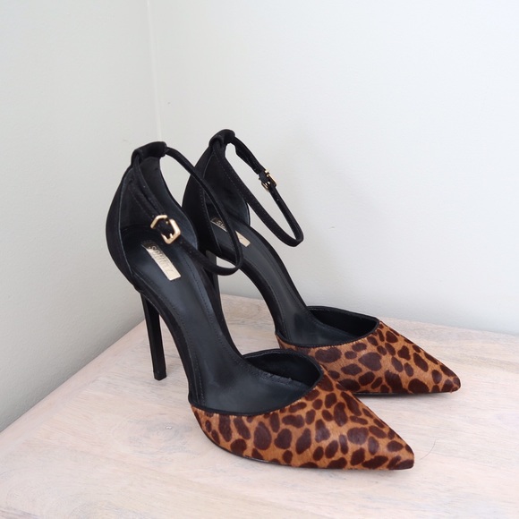 Schutz Naiara Pointy-Toe Pump Leopard Jaguar Print