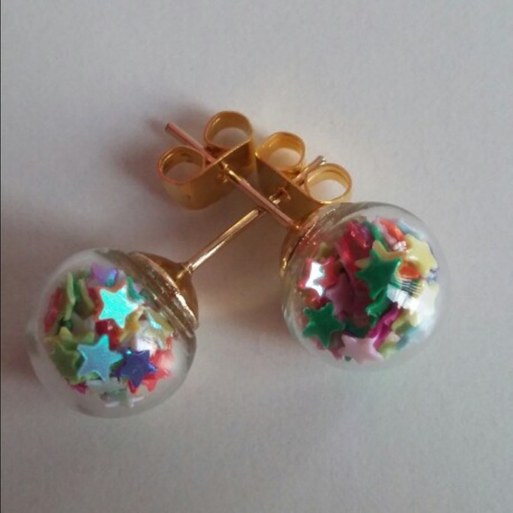 (N1) 🦄5 for $35🦄 Glass Globe Earrings - Picture 3 of 3