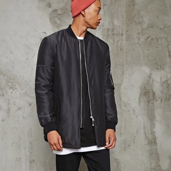 NWOT❗️MENS LONGLINE PADDED BOMBER JACKET‼️