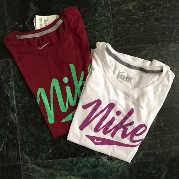 Two Nike athletic shirts