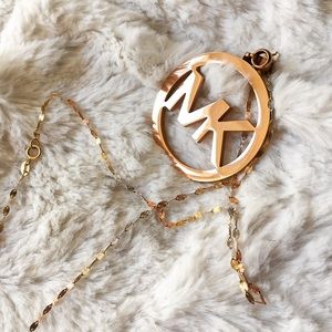 Rose Gold MK Necklace.