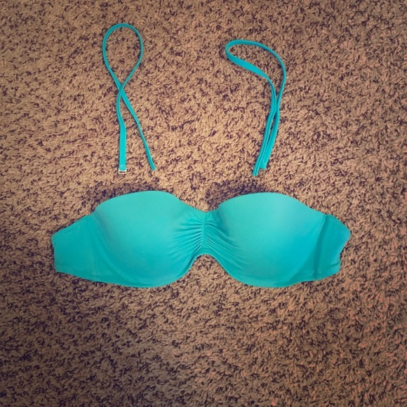 Victoria's Secret strapless blue bikini top