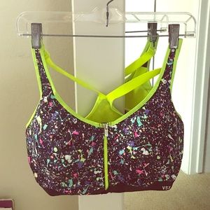 Victoria Secret, knockout front close sports bra.