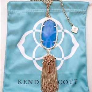 Authentic Kendra Scott Rayne Blue Necklace