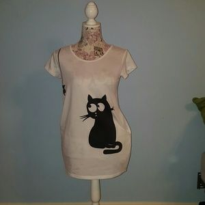 Cute cat tunic top.