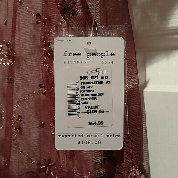 ๐70% OFF RETAIL Free People sequin mesh blouse - Picture 5 of 8