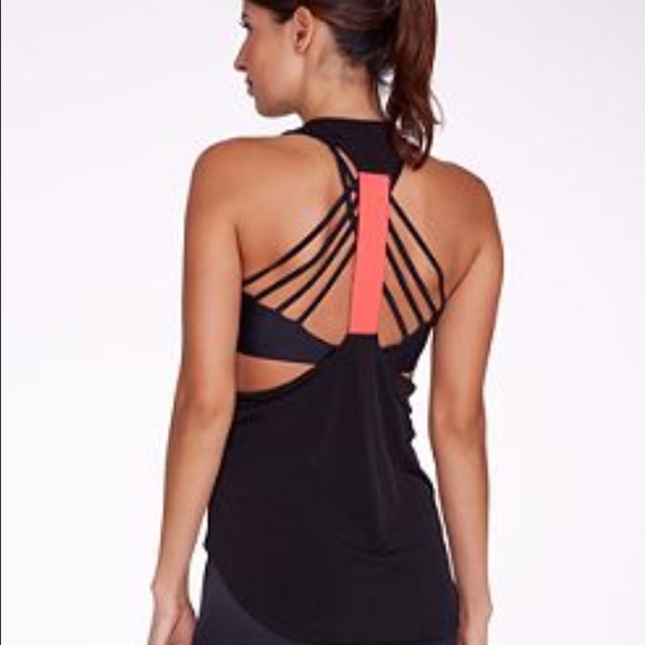 Onzie workout tank black & pink