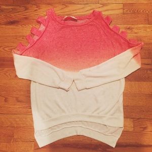 Vintage Havana Ombré Cutout Sweater