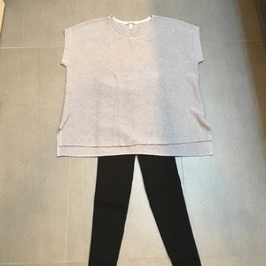 Victoria's Secret black ribbed leggings