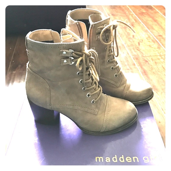 Madden Girl tan boots!