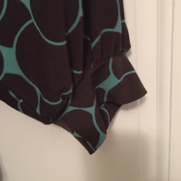 Apartment 9 Brown and Turquoise Dress Shirt - Picture 3 of 3