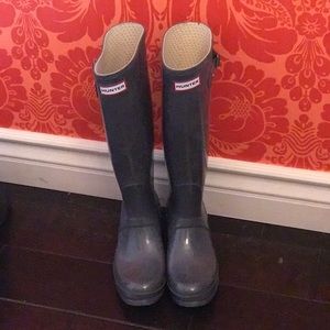 Hunter Gray Rainboots