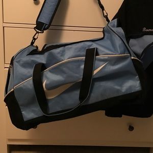 Light blue large Nike Duffle Bag