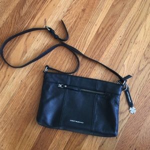 Black leather lucky brand purse