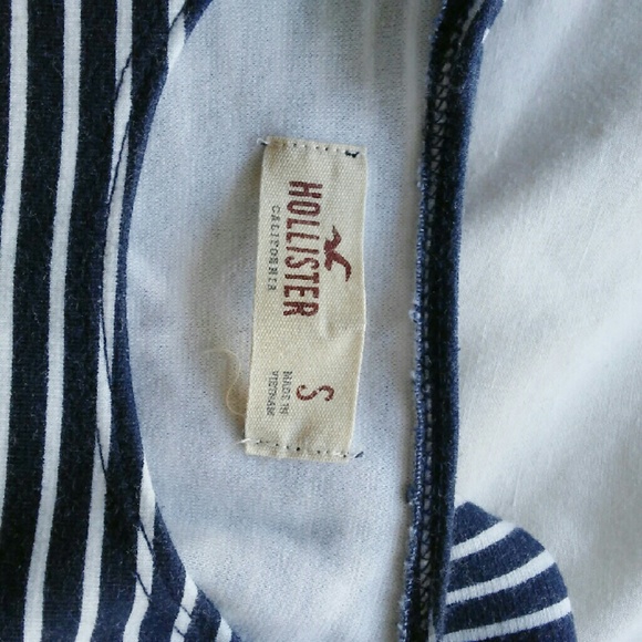 striped long sleeve crop top - Picture 2 of 2