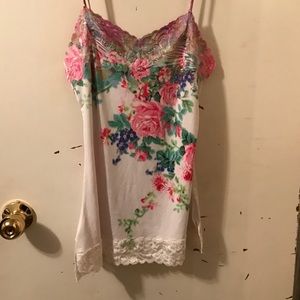 Wet Seal Floral Lace Trimmed Cami