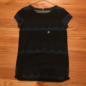 Dark blue and black tee