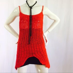 Red Cascading Tank