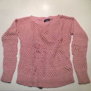 Cozy Knit Pink Sweater