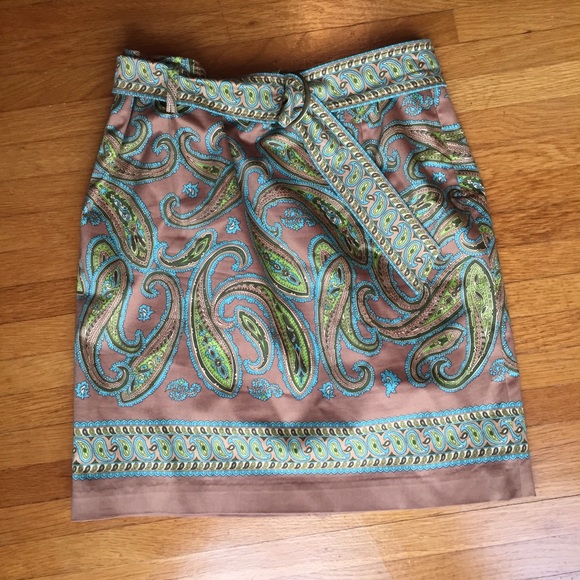 Valerie Stevens Paisley Skirt 6P - Fully Lined
