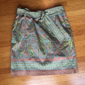 Valerie Stevens Paisley Skirt 6P - Fully Lined