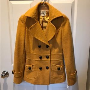 Cute yellow forever wool like 21 peacoat (SML)
