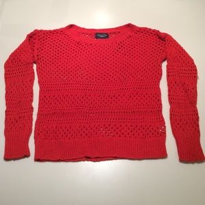 Cozy Knit Red Sweater
