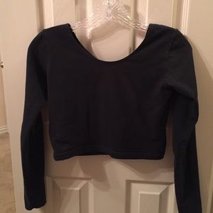 American Apparel Long Sleeve Crop Top