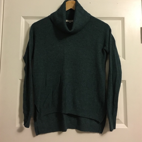 Madewell spruce green knitted turtle neck