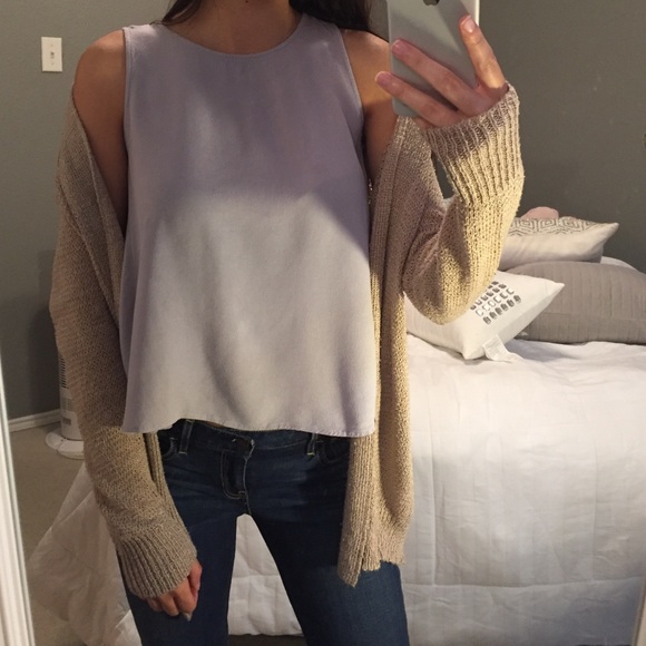 Light blue crop top