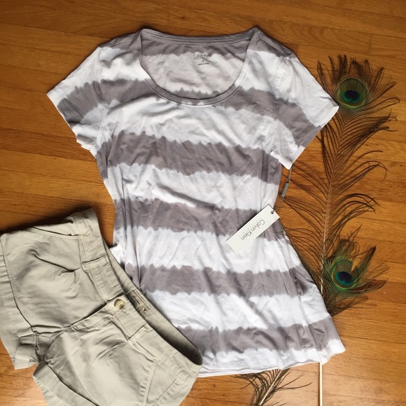Small Calvin Klein Performance Striped Shirt
