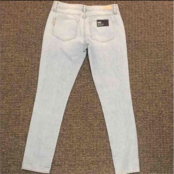 Jean Boyfriend Skinny Paige 'Jimmy Jimmy' - Taille 27, Rayures Bleues Cabana
