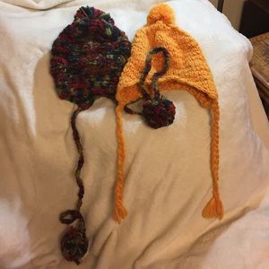 ❄️BEANIE BUNDLE❣️❣️❄️2KNIT STOCKING CAP HATS☃️