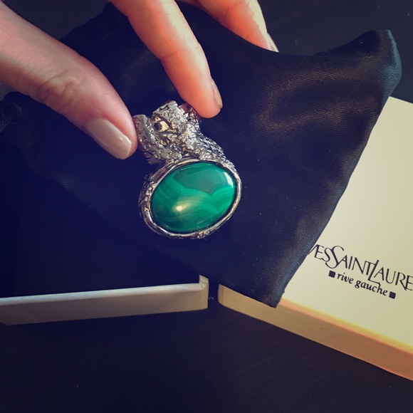 Authentic Saint Laurent Arty Statement Ring