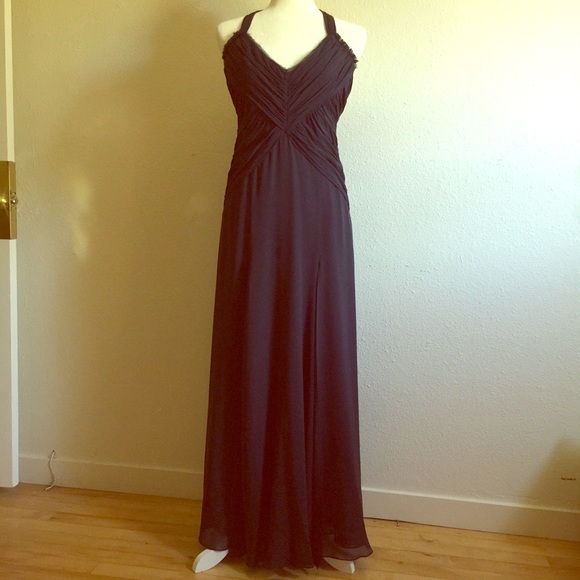 BCBGMaxAzria Dresses & Skirts - BCBG Maxazria midnight blue halter dress