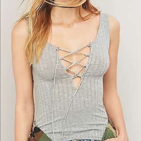 Urban outfitters lace up tank.