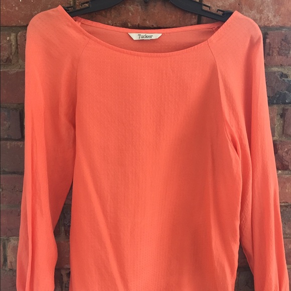 Silk coral top from Tucker! - Picture 1 of 4