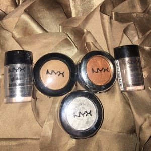 Nyx eyeshadow and glitter
