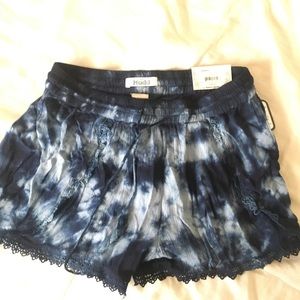 tie dye shorts extra small tags still on