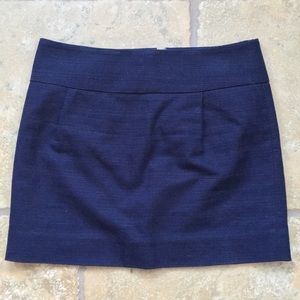 J Crew Mini skirt navy blue size 6