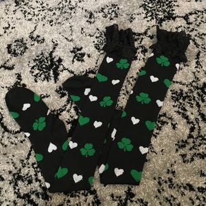 NWOT St. Patrick's Day Knee High Socks
