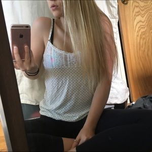aeropostale tank with polka dots