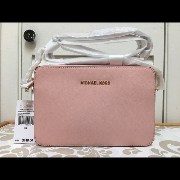 NWT MK Jet Set Large Saffiano Leather Crossbody