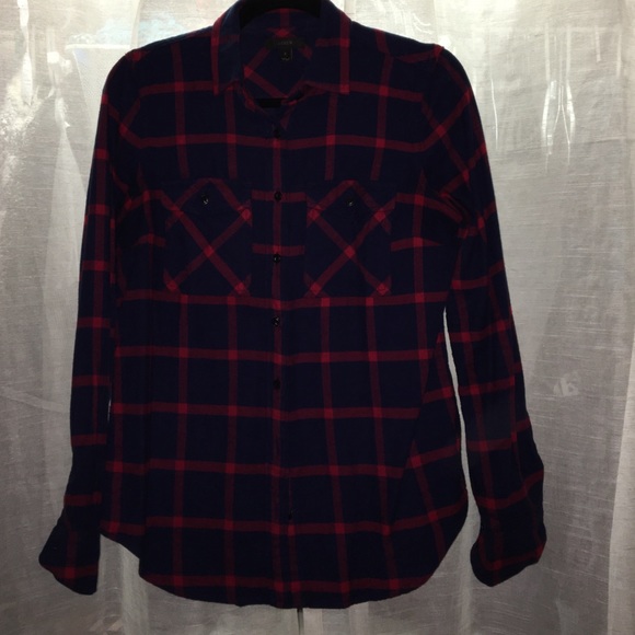 Plaid button down
