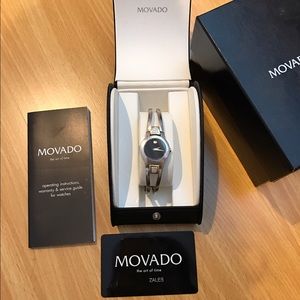 Auth Movado Amarosa watch with diamond