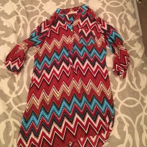 Colorful Chevron Tunic