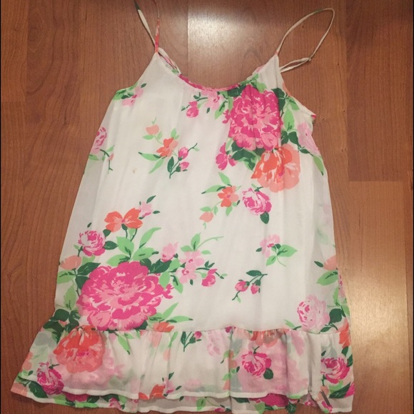 Floral shift dress