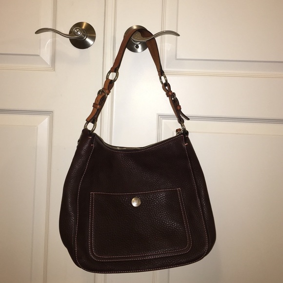 Brown Coach shoulder bag